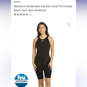 Arena Carbon Core FX Closed Back Tech Suit